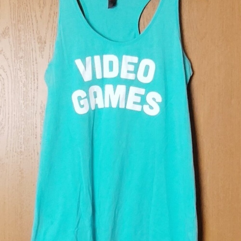 Video Games Blue Tank Top - Size Large, PAX Exclusive! 🎮👕
